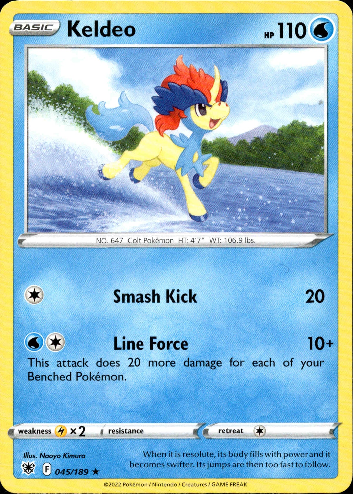 Keldeo - 045/189 - Astral Radiance - Non-Holo - Card Cavern