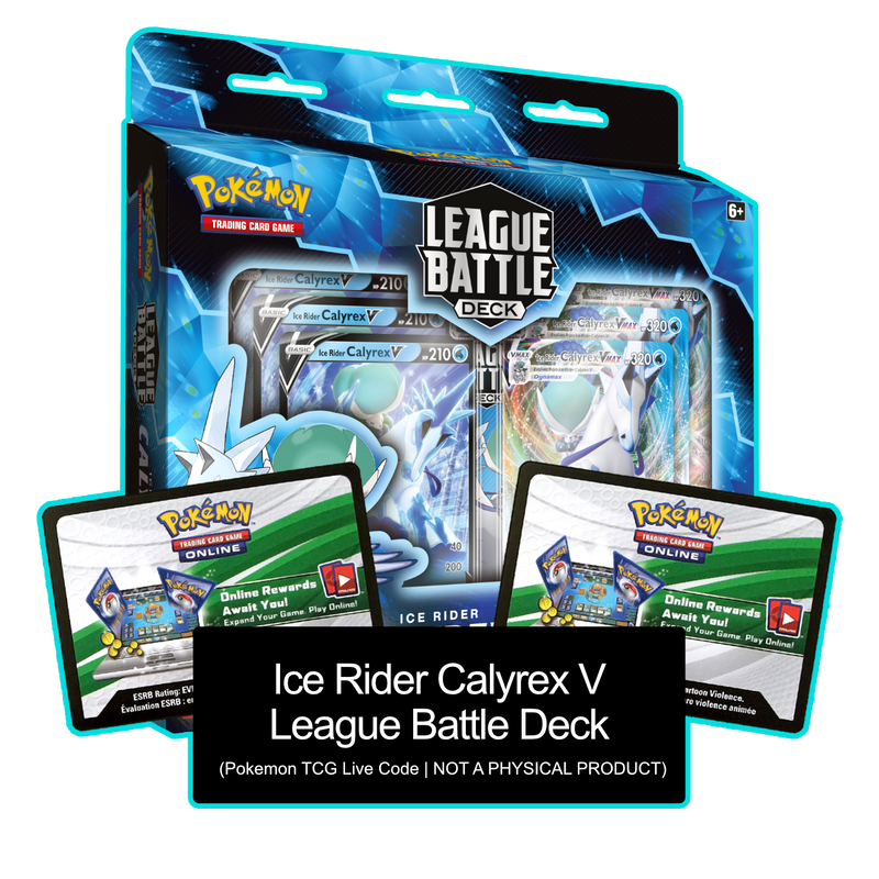 Official Pokmon TCG: Ice Rider Calyrex Vmax League Battle Deck Official Pokmon TCG: Ice Rider Calyrex Vmax League Battle Deck