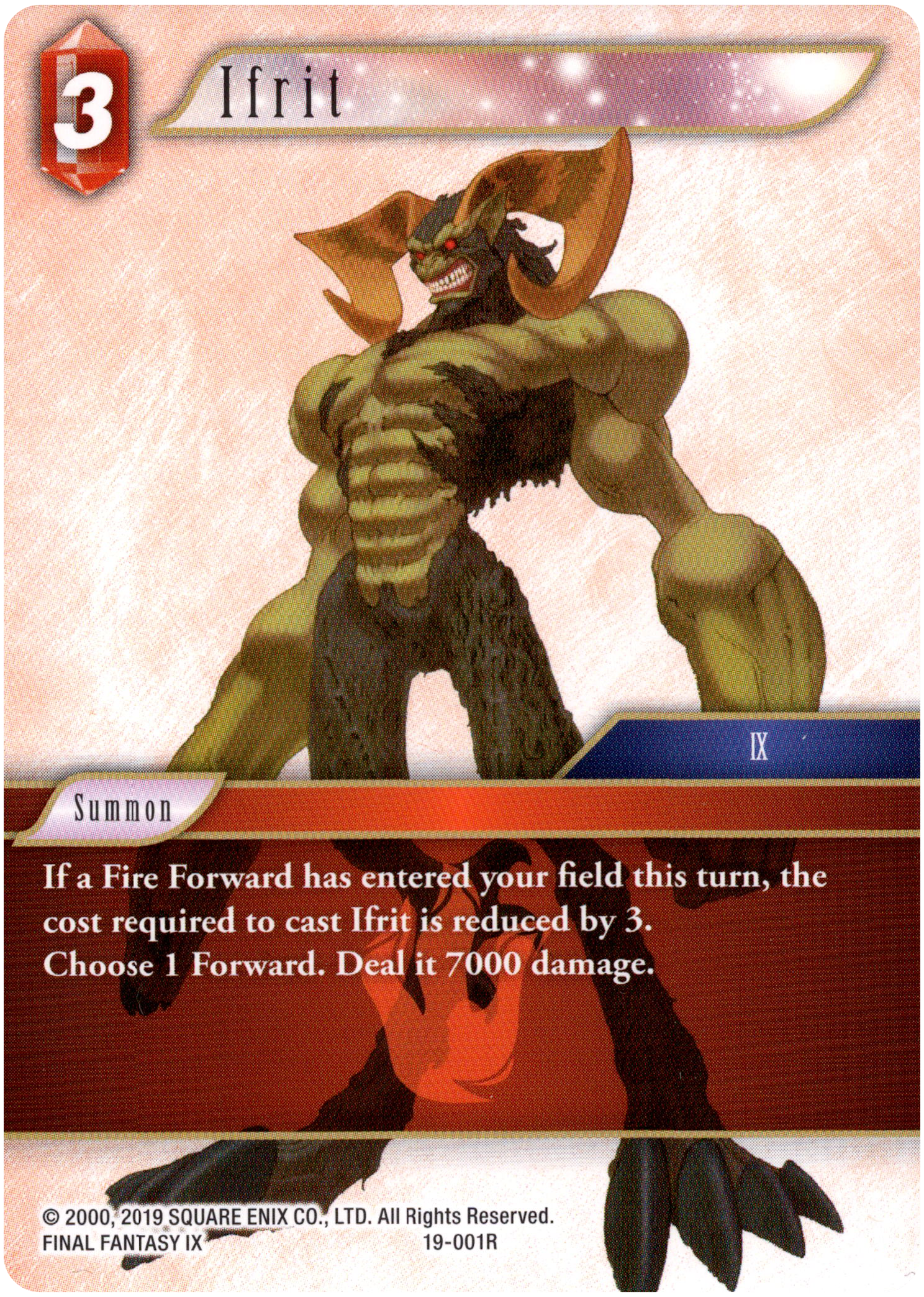 Ifrit - 19-001R - From Nightmares - Card Cavern