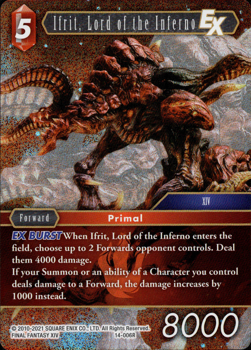Ifrit, Lord of the Inferno - 14-006R - Opus XIV - Foil - Card Cavern