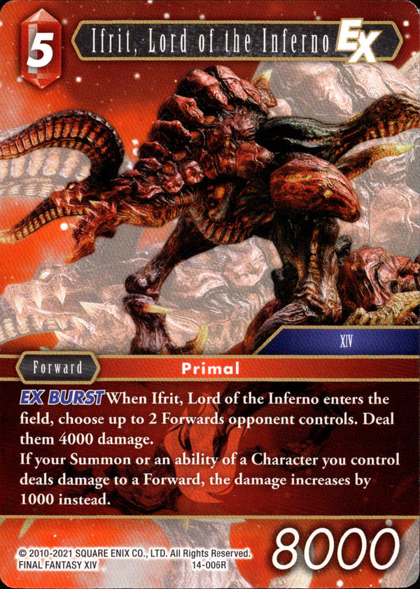 Ifrit, Lord of the Inferno - 14-006R - Opus XIV - Card Cavern