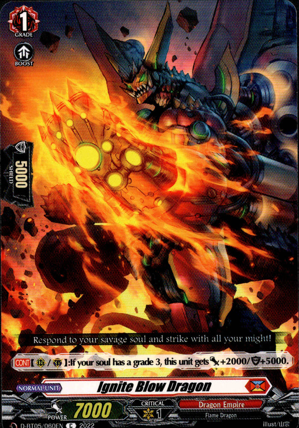Ignite Blow Dragon - D-BT05/060 - Triumphant Return of the Brave Heroes - Card Cavern