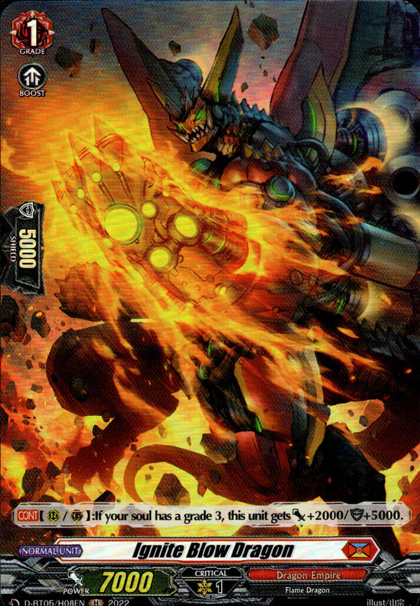 Ignite Blow Dragon - D-BT05/H08 - Triumphant Return of the Brave Heroes - Card Cavern