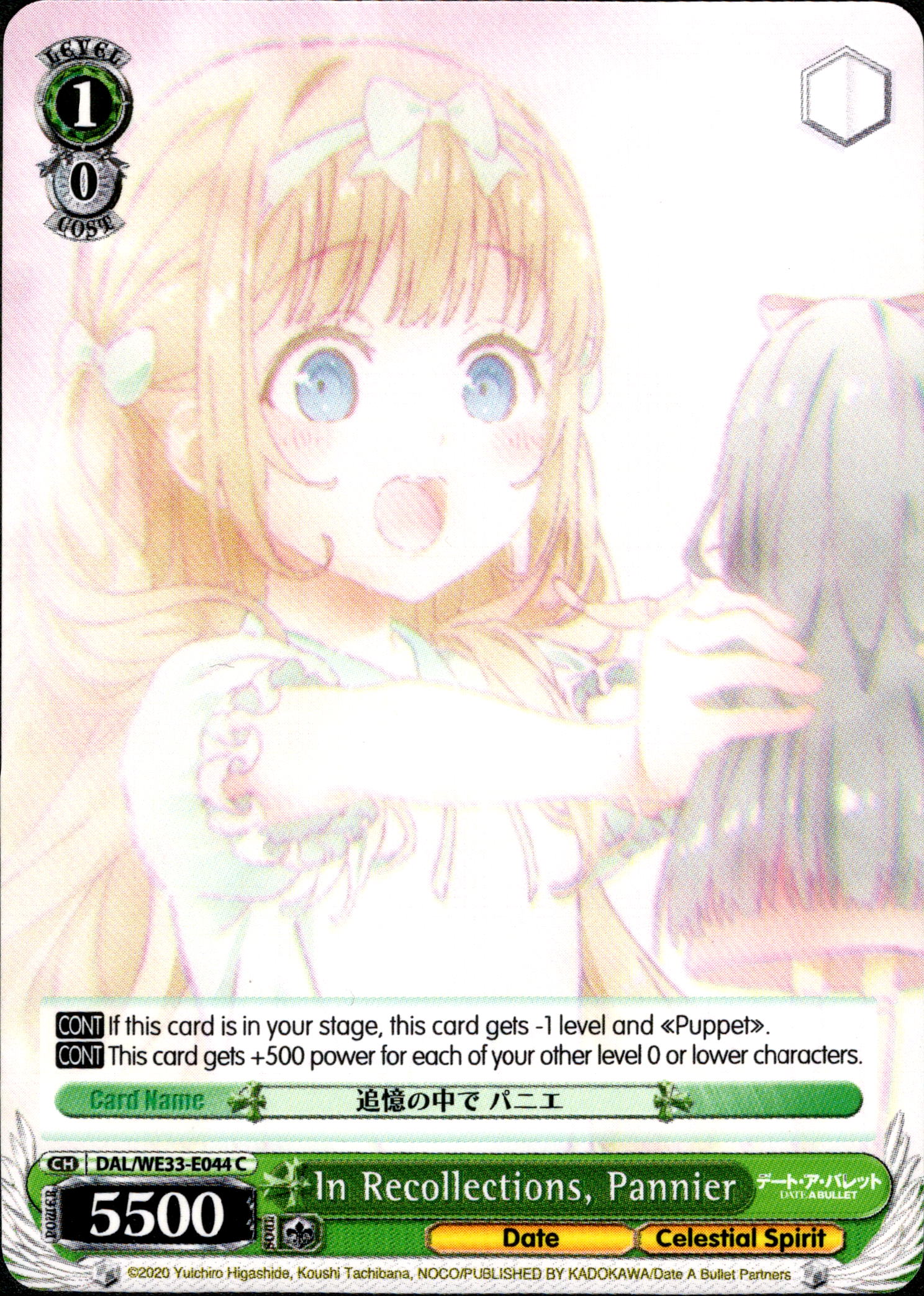 In Recollections, Pannier - DAL/WE33-E044 - Date A Bullet - Card Cavern
