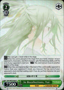 In Recollections, Yui - DAL/WE33-E047 - Date A Bullet - Foil - Card Cavern