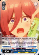 In Return, Miku Nakano - 5HY/W83-TE44 - The Quintessential Quintuplets - Card Cavern