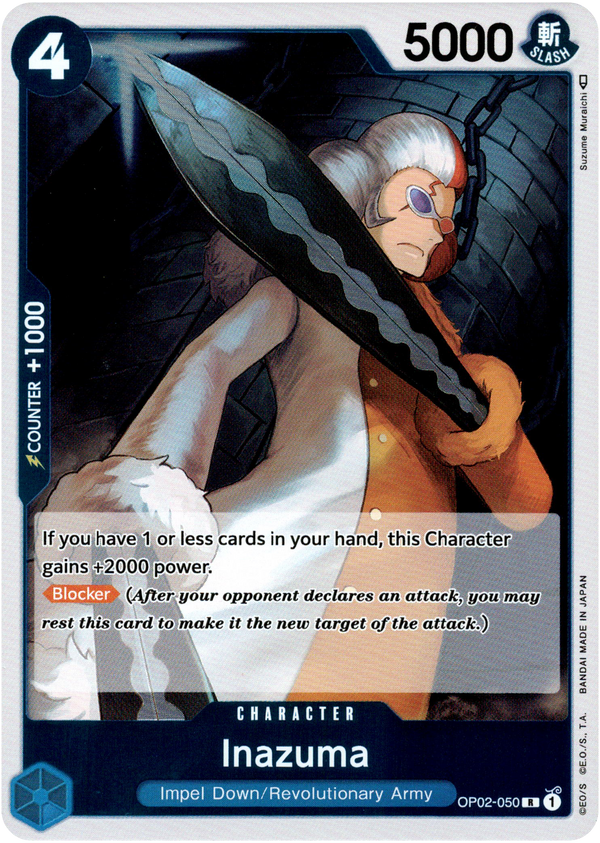 Inazuma - OP02-050 - Paramount War - Foil - Card Cavern