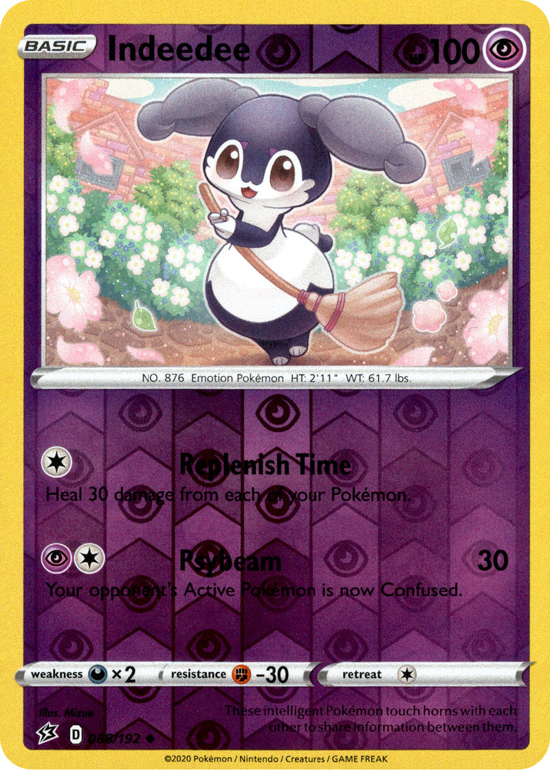 indeedee pokemon card Indeedee - 88/192 - Rebel Clash