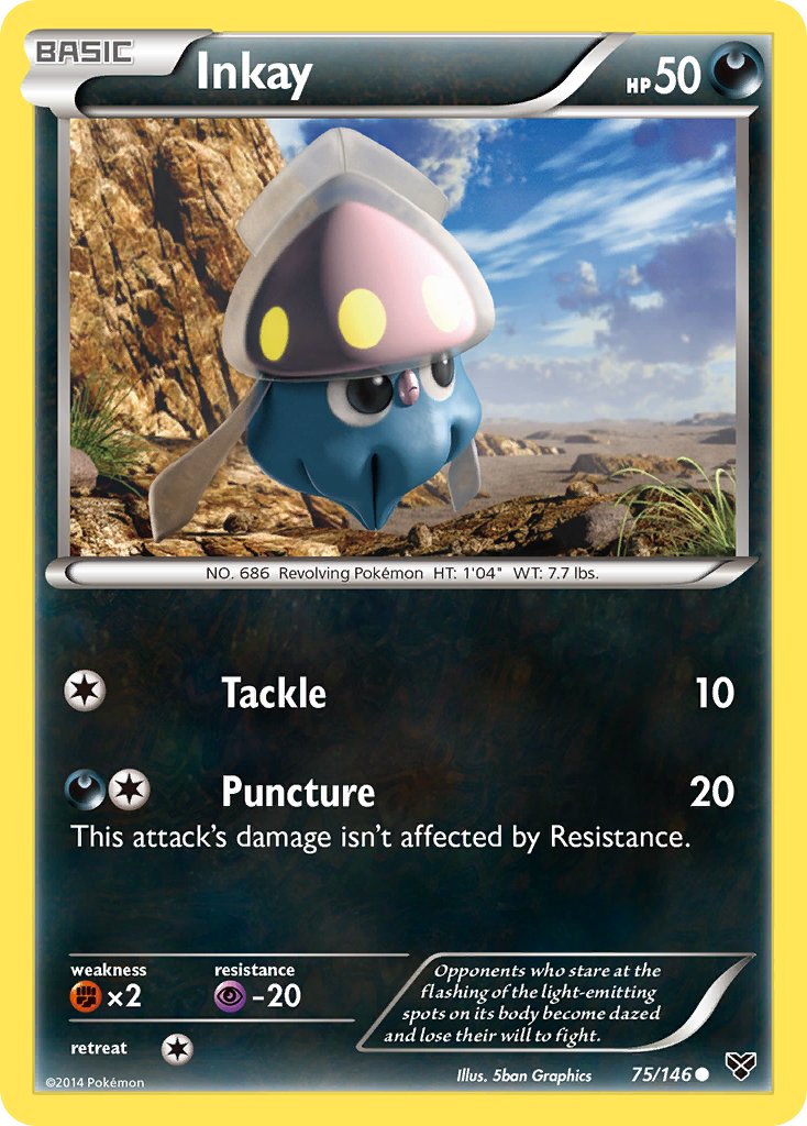 Inkay - 75/146 - XY Base - Card Cavern