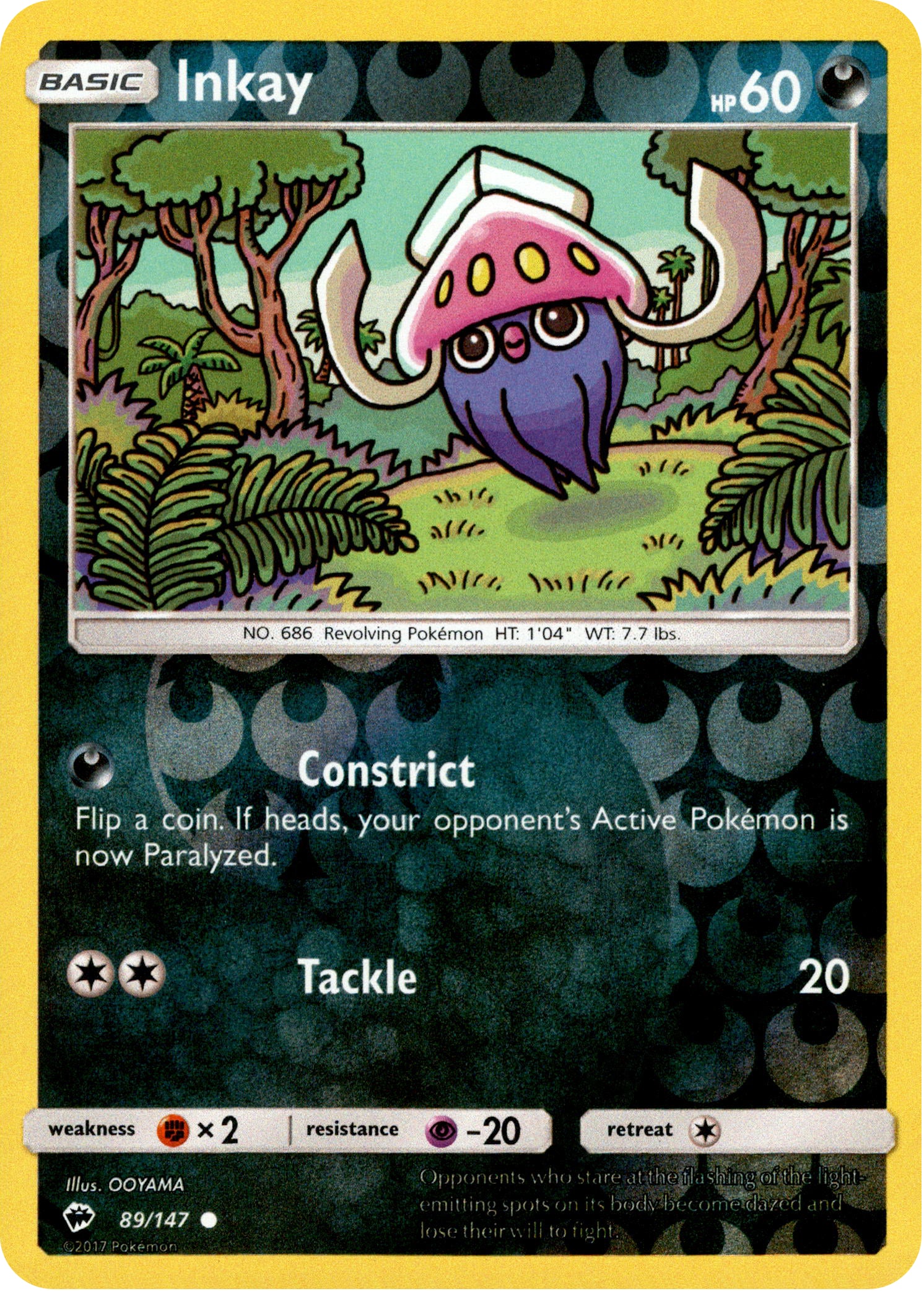 Inkay - 89/147 - Burning Shadows - Reverse Holo - Card Cavern
