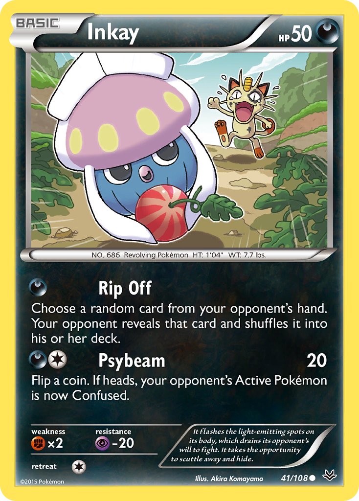 Inkay - 41/108 - Roaring Skies - Card Cavern