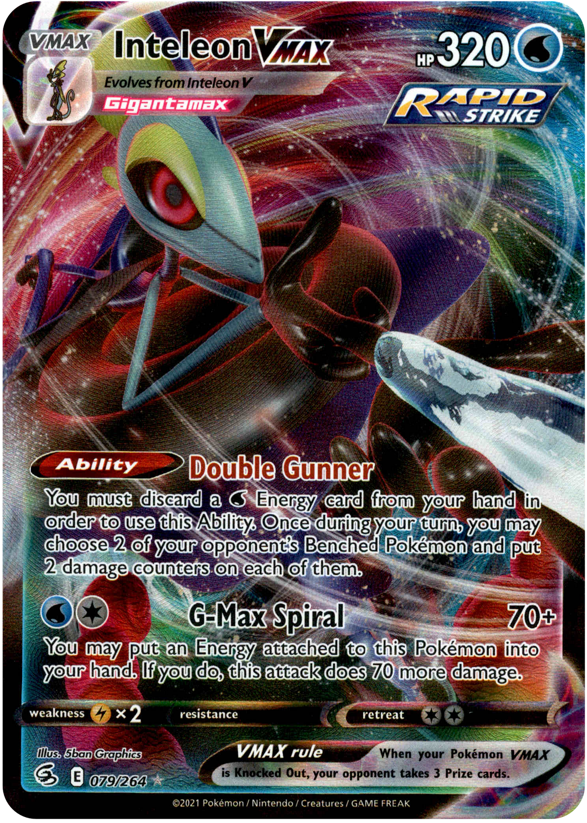 Inteleon VMAX - 079/264 - Fusion Strike - Card Cavern