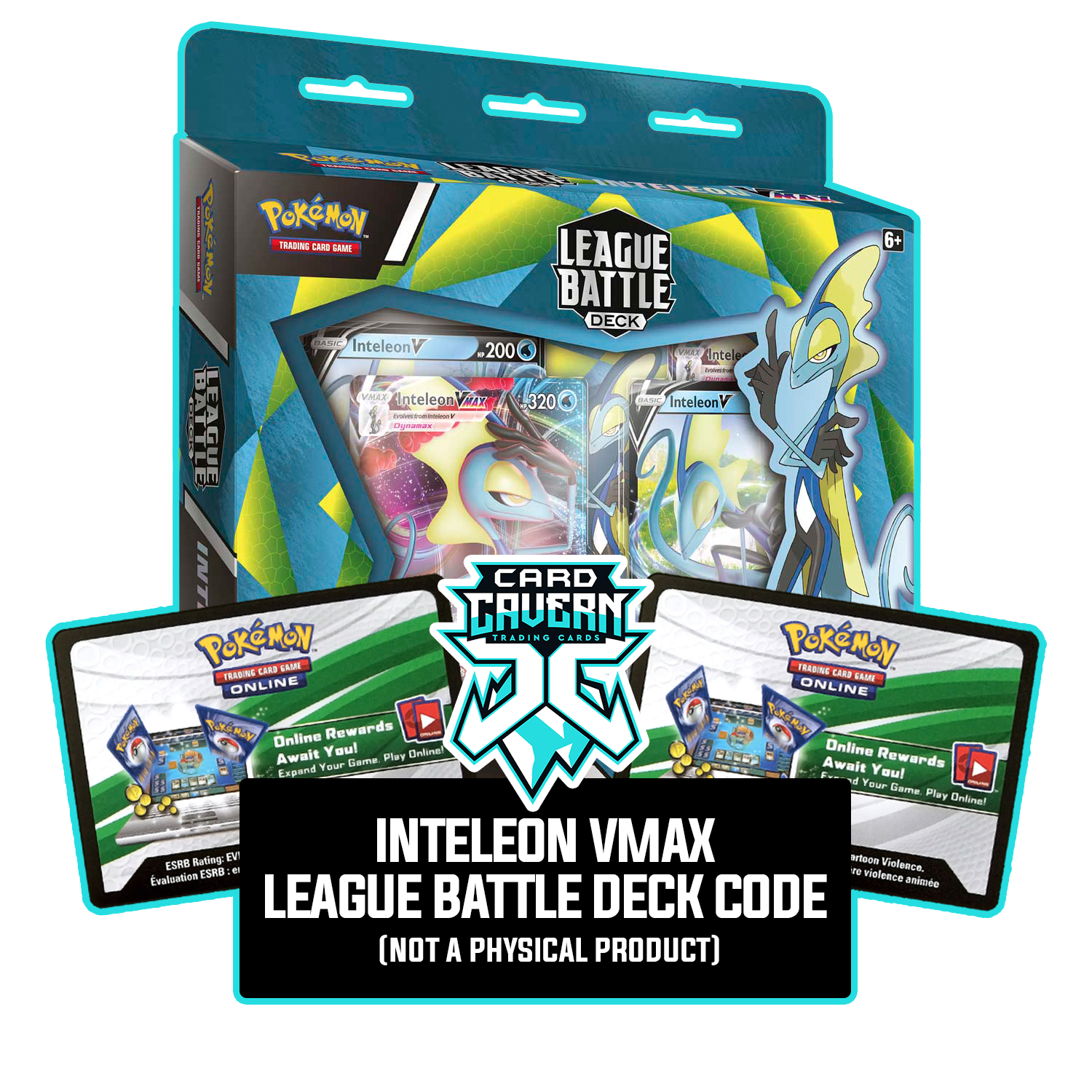 League Battle Deck: Inteleon VMAX PTCGO Code - Card Cavern