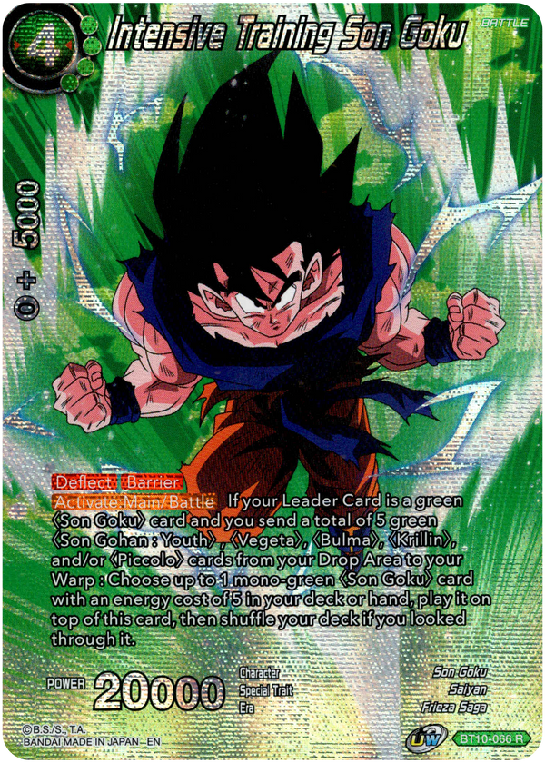 Intensive Training Son Goku - BT10-066 - Theme Selection - Foil - Card Cavern