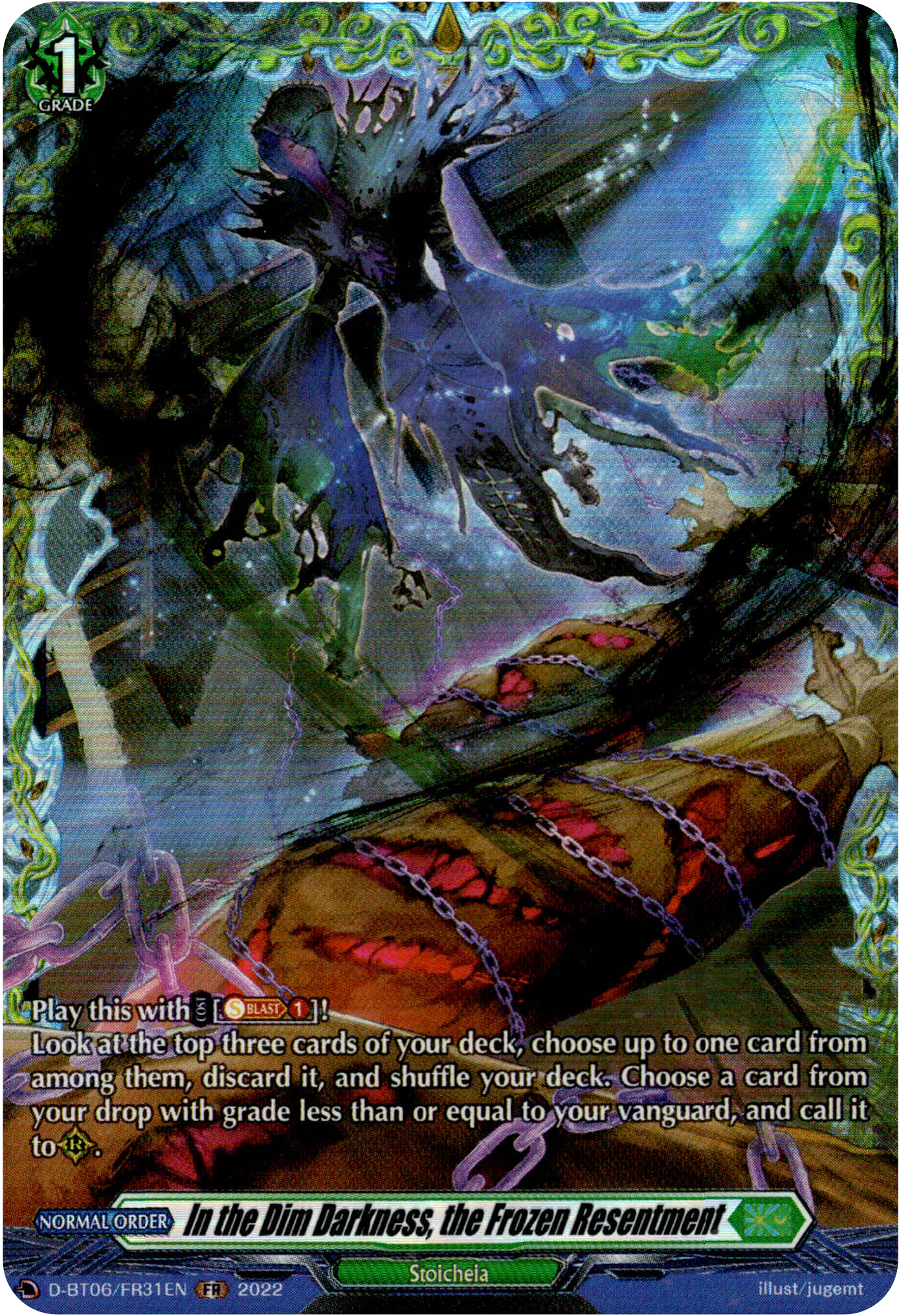 In the Dim Darkness, the Frozen Resentment - D-BT06/FR31EN - Blazing Dragon Reborn - Card Cavern
