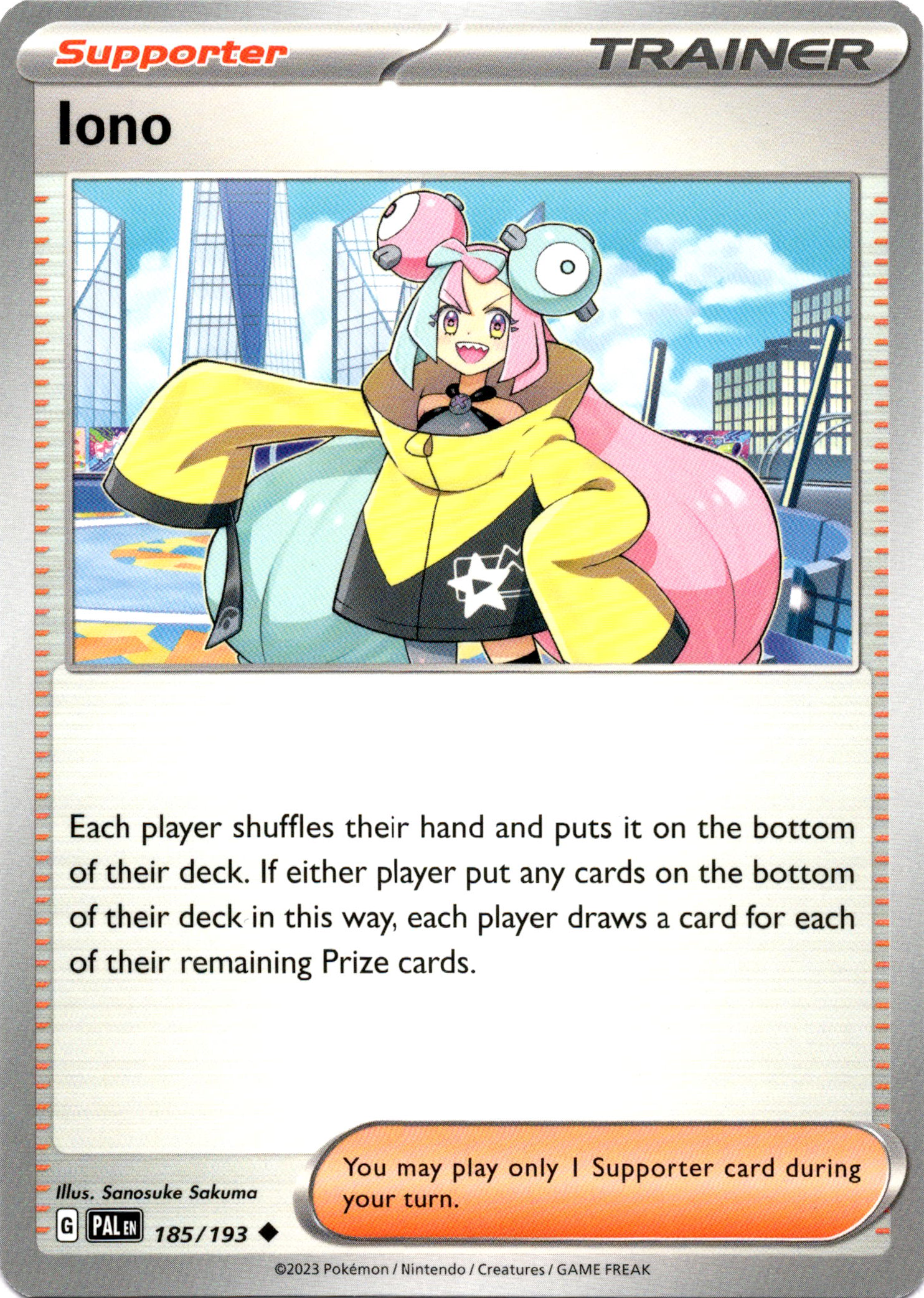 Iono - 185/193 - Paldea Evolved - Card Cavern