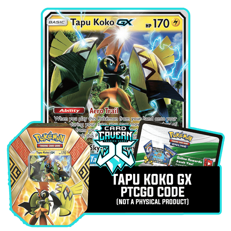 Pokemon Trading Card Game Tapu Koko GX Prism Tin New Sealed