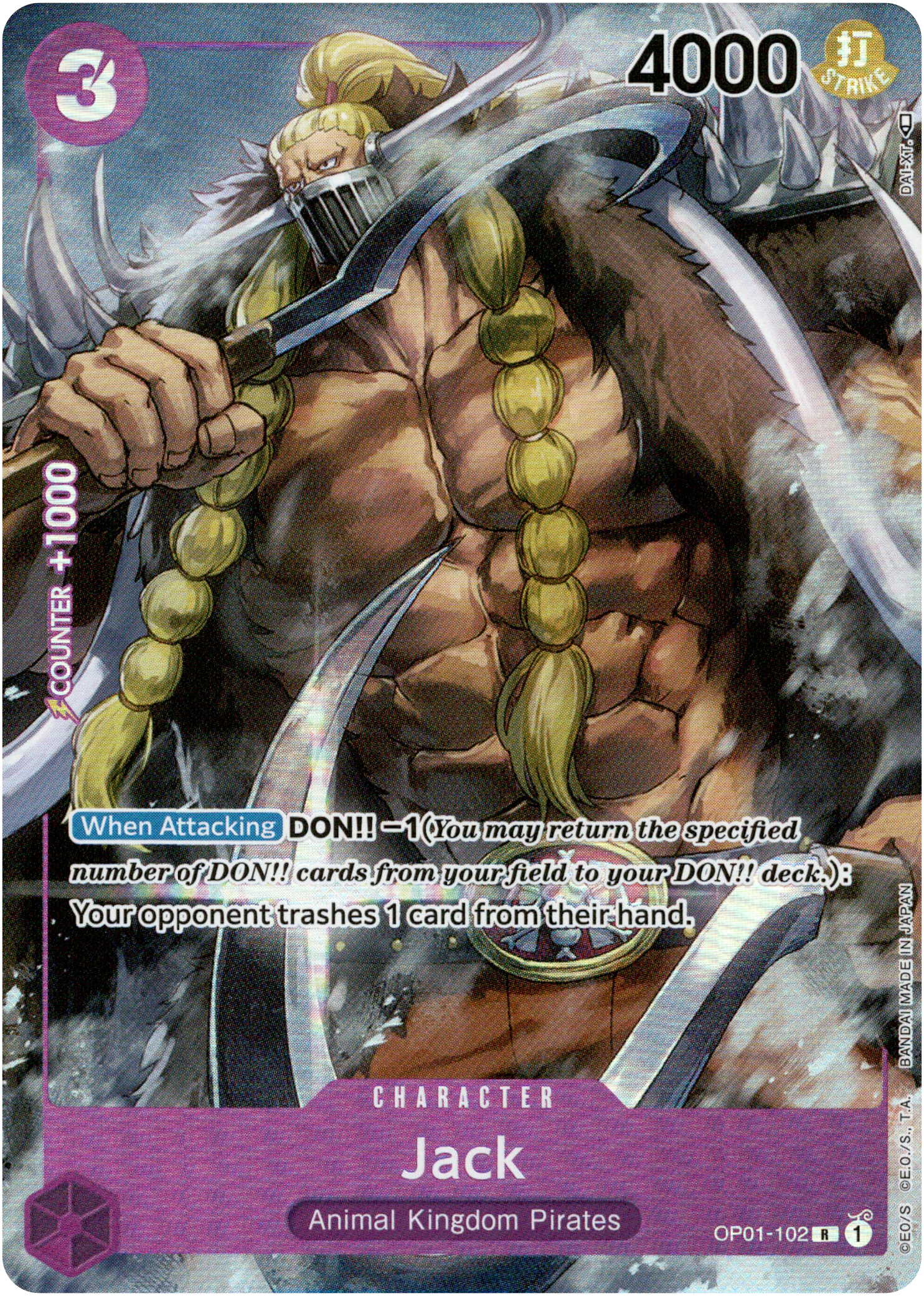Jack Parallel - OP01-102 R - Romance Dawn - Foil - Card Cavern