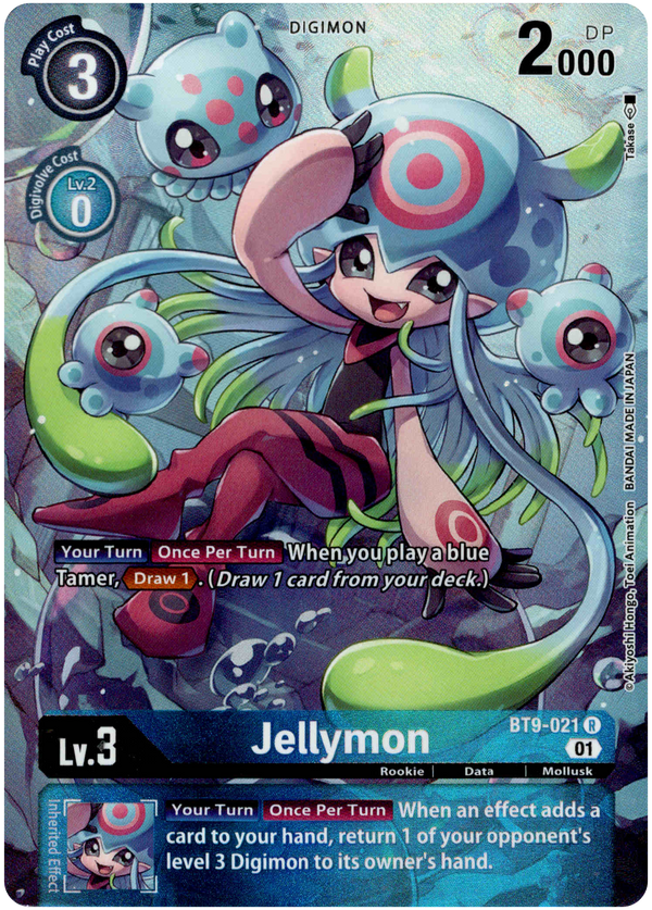 Jellymon Alternate Art - BT9-021 R - X Record - Foil - Card Cavern