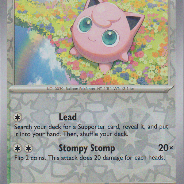 Jigglypuff - 039/165 - Scarlet & Violet 151 - Reverse Holo Card Cavern Trading Cards, LLC Jigglypuff - 039/165 - Scarlet & Violet 151 - Reverse Holo Card Cavern Trading Cards, LLC