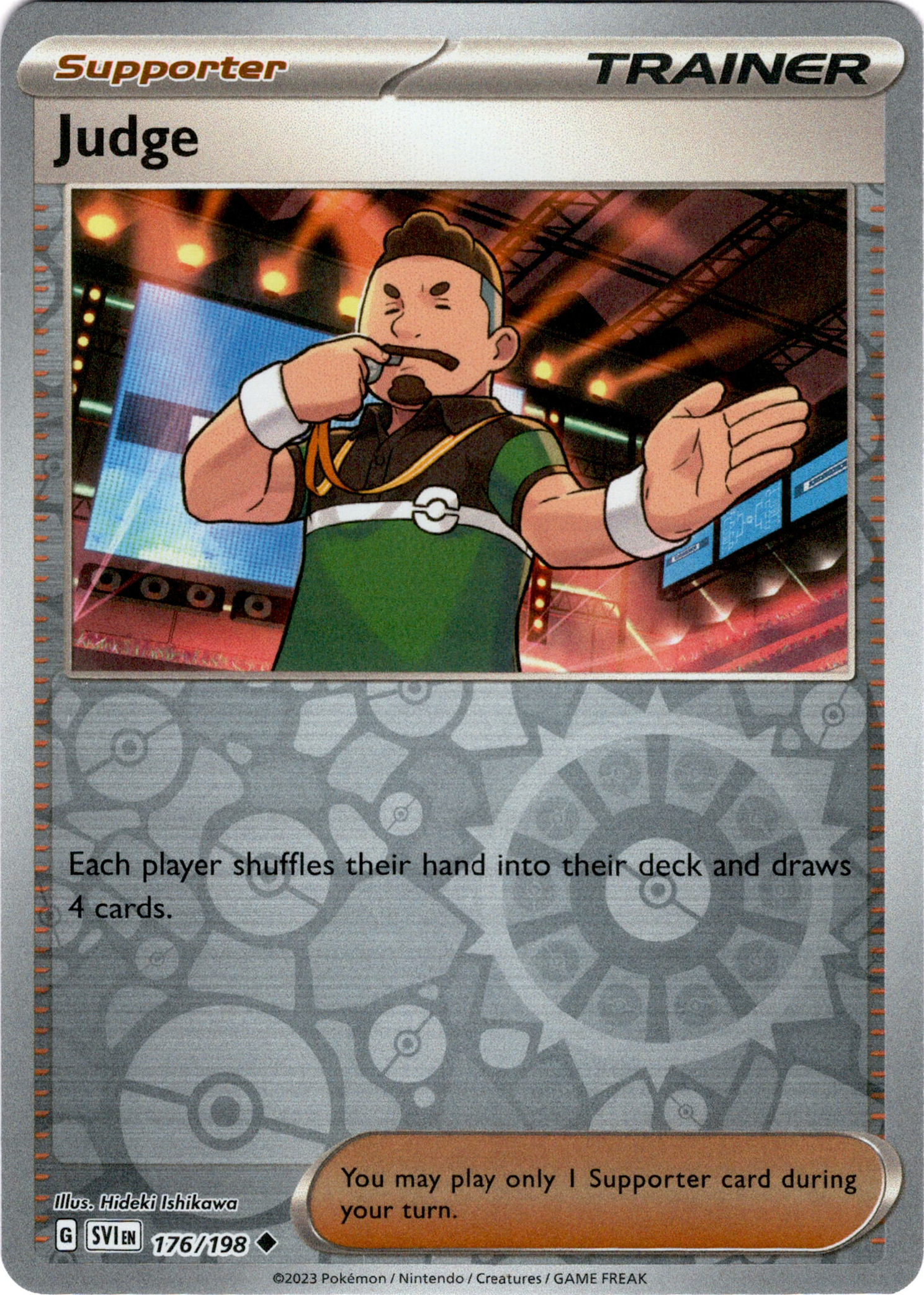 Judge - 176/198 - Scarlet & Violet - Reverse Holo - Card Cavern