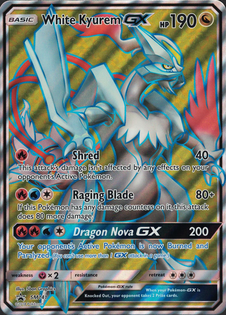White Kyurem GX - SM141 - Jumbo Card - Card Cavern