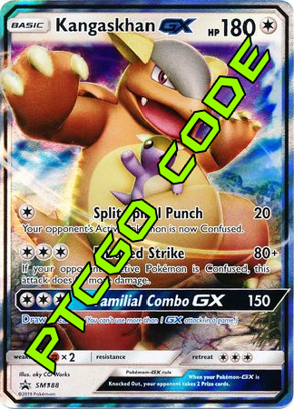 Kangaskhan GX SM188 PTCGO Code - Card Cavern