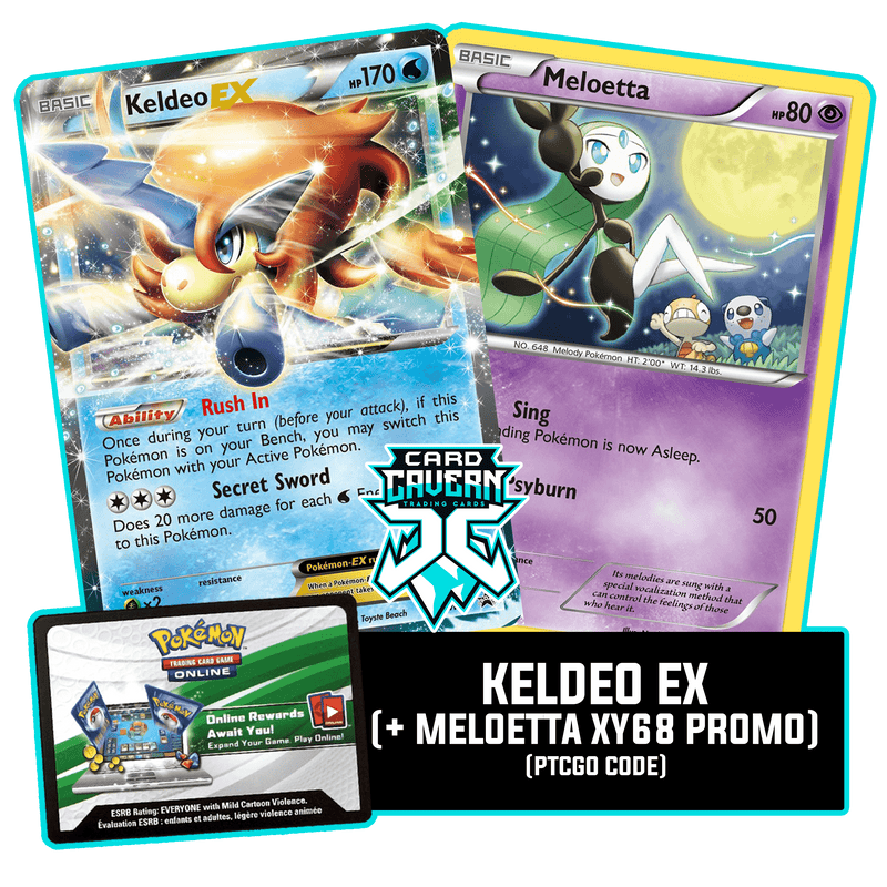 Keldeo EX BW61 PTCGO Code Card Cavern Trading Cards, LLC Keldeo EX BW61 PTCGO Code Card Cavern Trading Cards, LLC