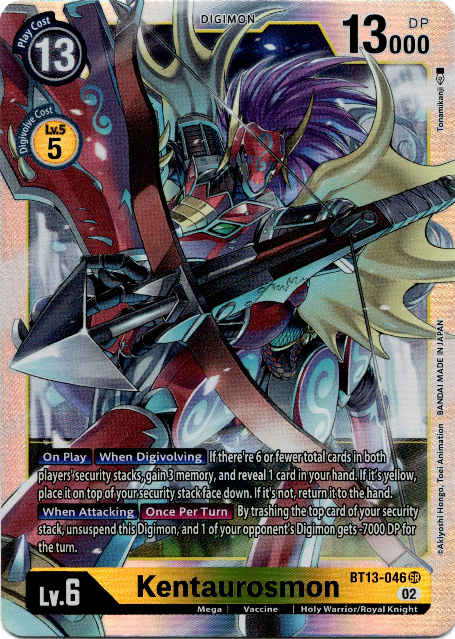 Kentaurosmon - BT13-046 SR - Versus Royal Knight - Foil - Card Cavern