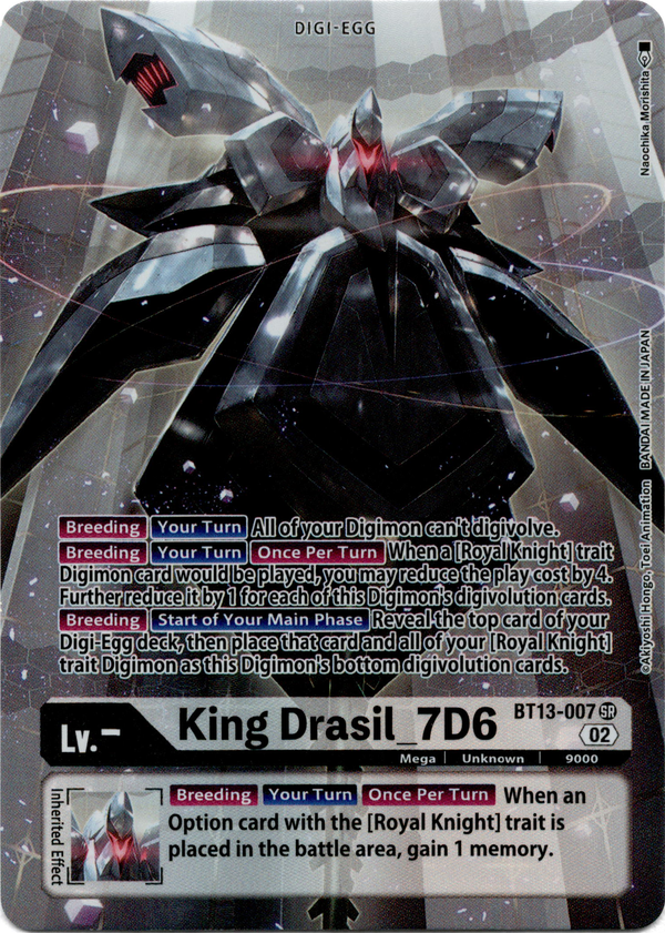 King Drasil_7D6 Alternate Art - BT13-007 SR - Versus Royal Knight - Foil - Card Cavern