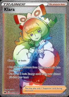 Klara Hyper Rare - 217/198 - Chilling Reign - Holo - Card Cavern