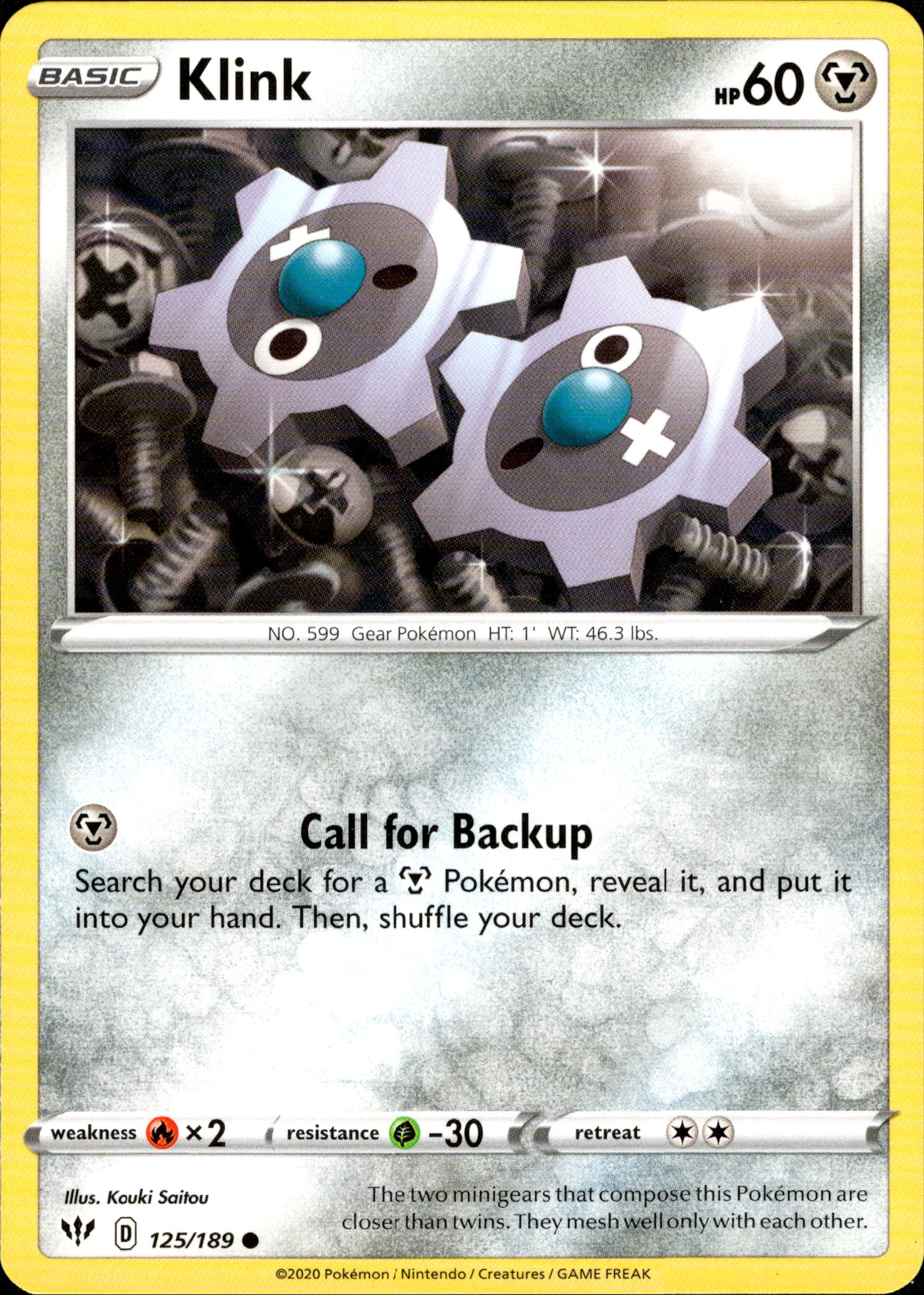 Klink - 125/189 - Darkness Ablaze - Card Cavern