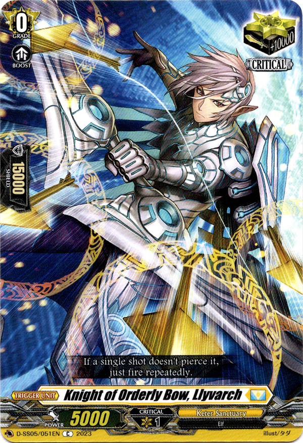 Knight of Orderly Bow, Llyvarch - D-SS05/051EN - Festival Booster 2023 - Card Cavern