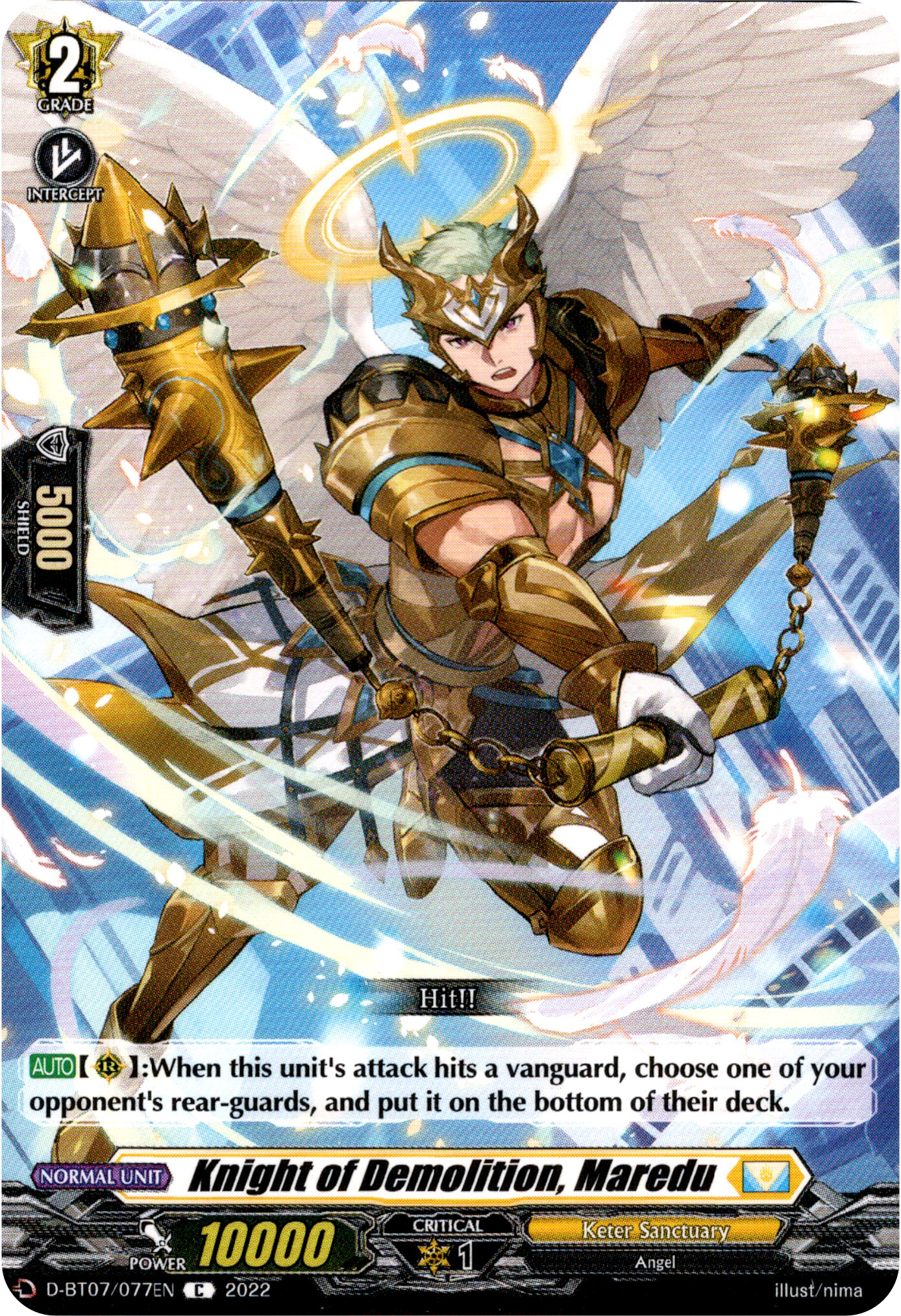 Knight of Demolition, Maredu - D-BT07/077EN - Raging Flames Against Emerald Storm - Card Cavern