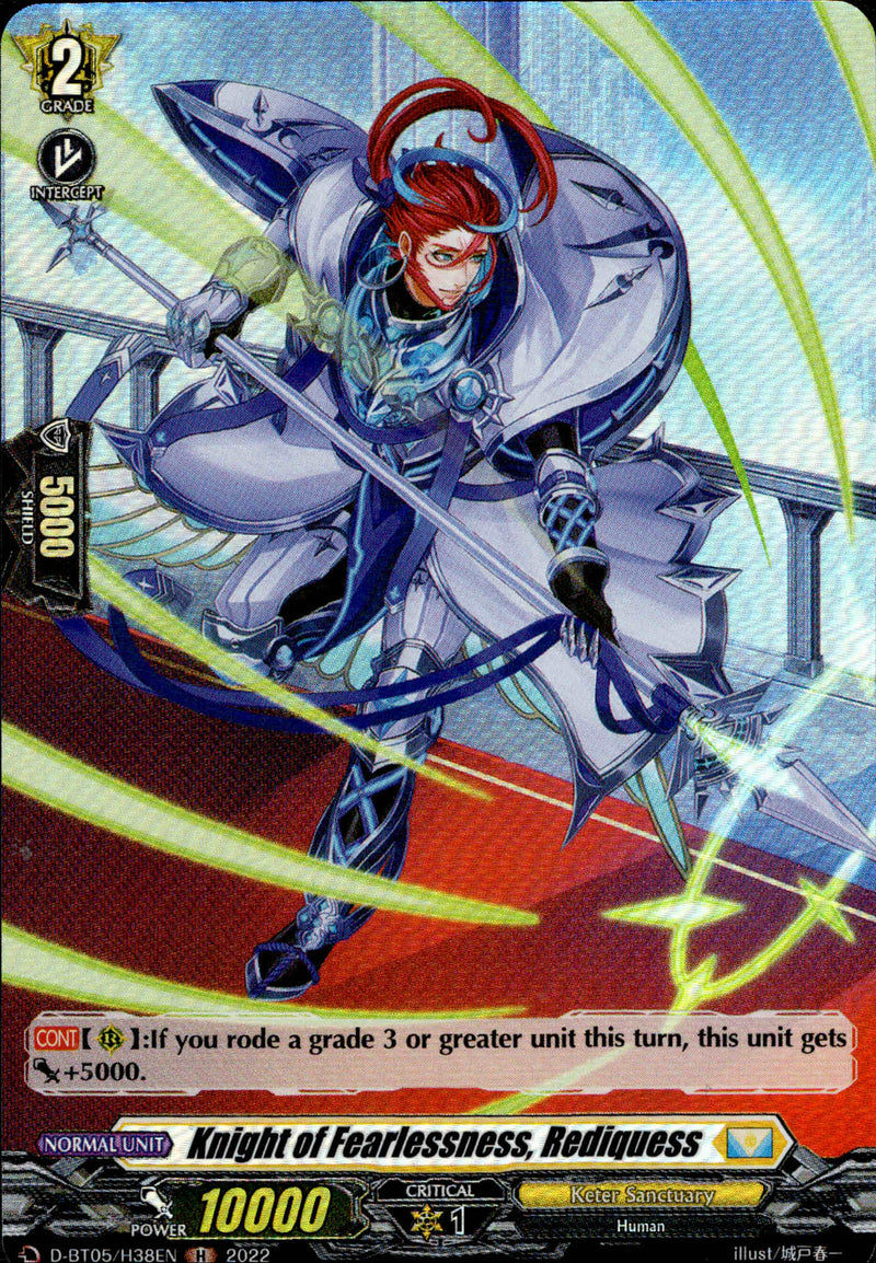 Knight of Fearlessness, Rediquess - D-BT05/H38 - Triumphant Return of the Brave Heroes - Card Cavern