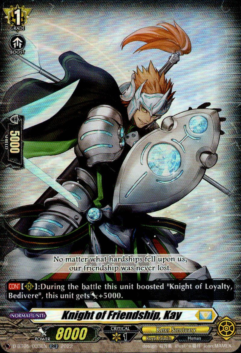 Knight of Friendship, Kay - D-BT05/033 - Triumphant Return of the Brave Heroes - Card Cavern