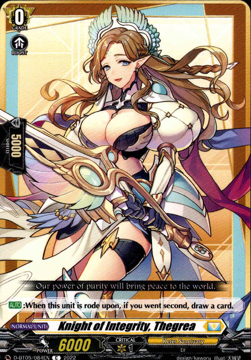 Knight of Integrity, Thegrea - D-BT05/084 - Triumphant Return of the Brave Heroes - Card Cavern