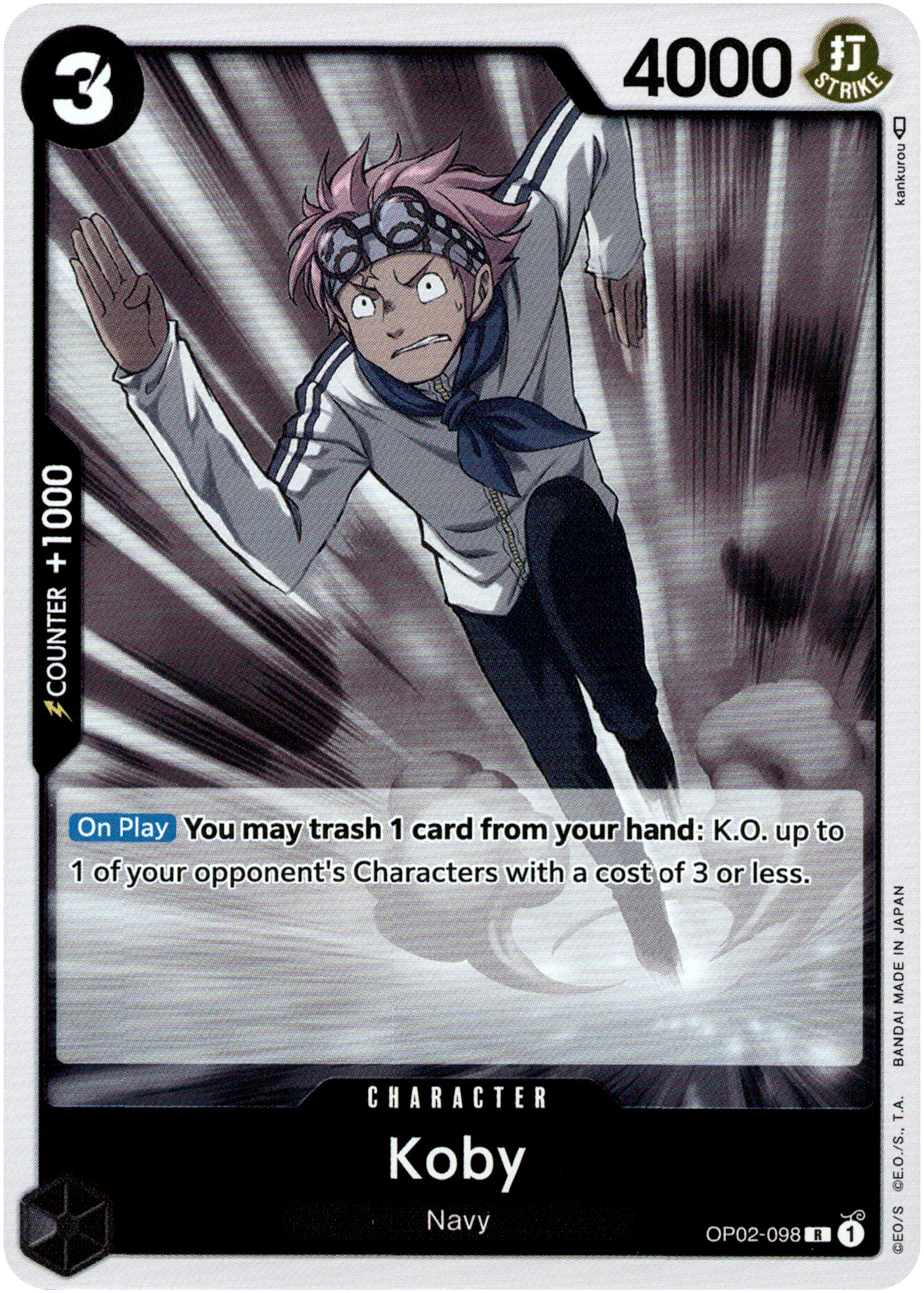 Koby - OP02-098 - Paramount War - Foil - Card Cavern