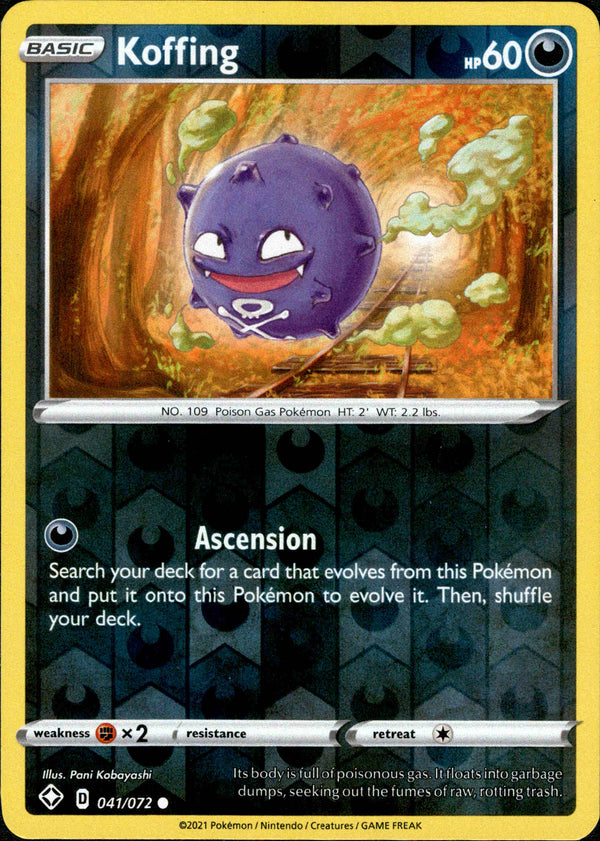 Koffing - 041/072 - Shining Fates - Reverse Holo - Card Cavern