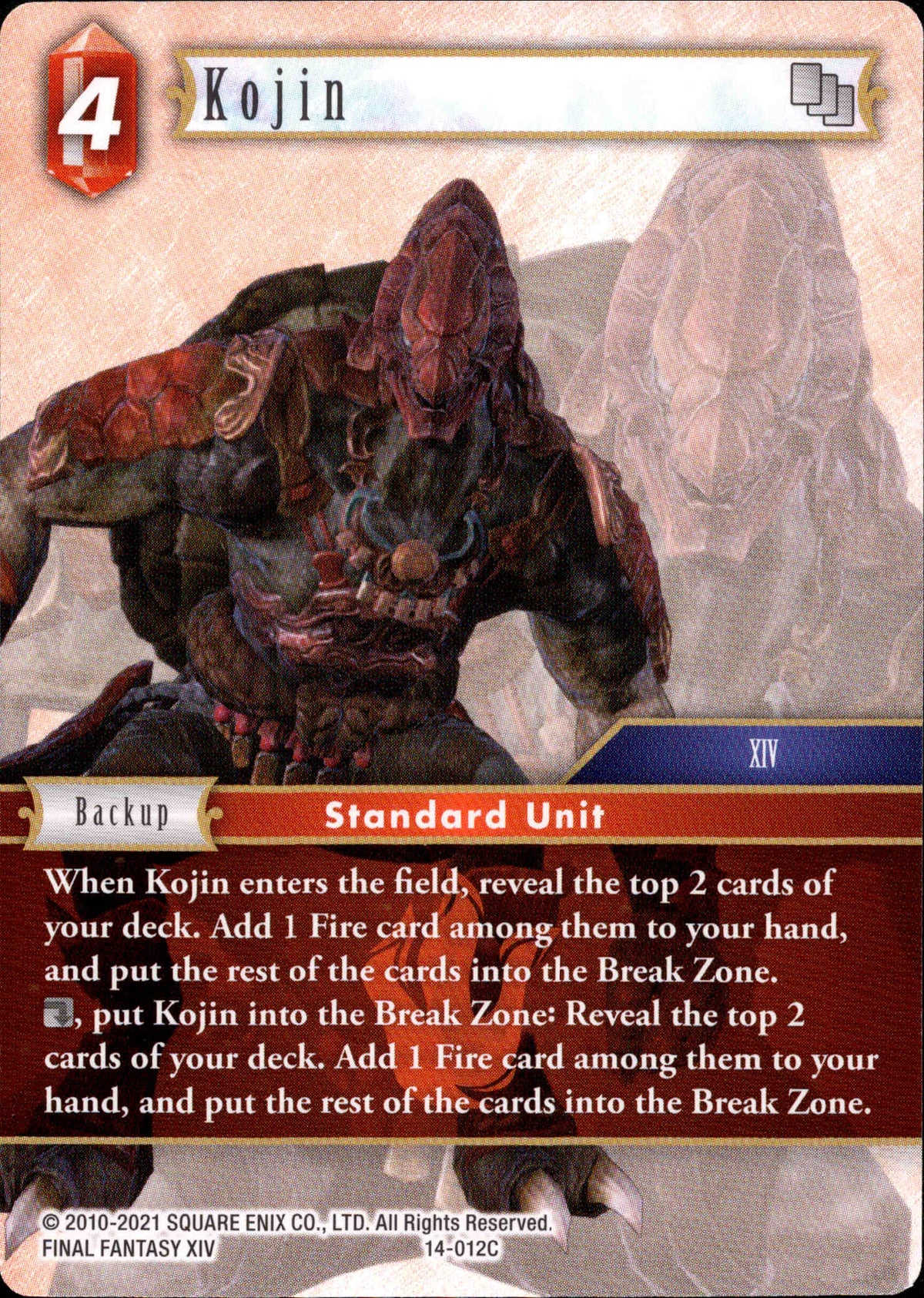 Kojin - 14-012C - Opus XIV - Card Cavern