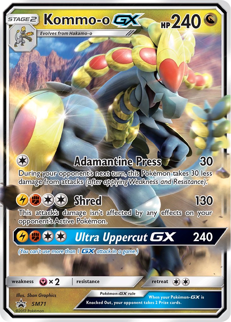 Kommo-o GX - SM71 - Sun & Moon Promo - Card Cavern