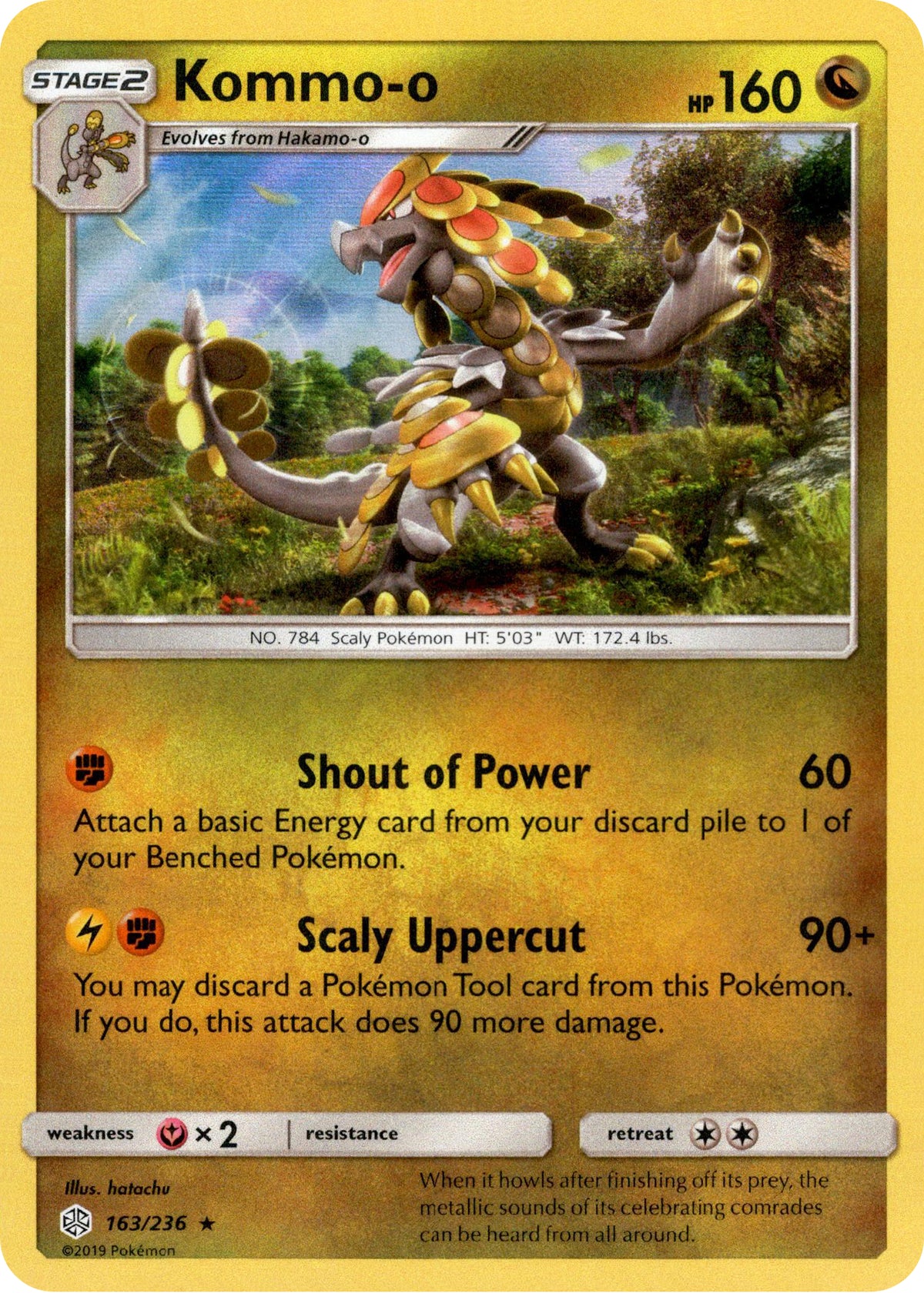 Kommo-o - 163/236 - Cosmic Eclipse - Holo - Card Cavern