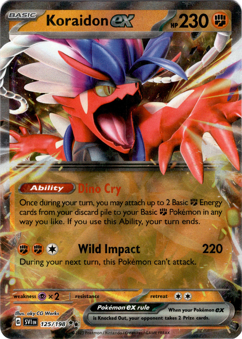 Koraidon ex (125/198) - SV01 Scarlet & Violet Base Set Holofoil