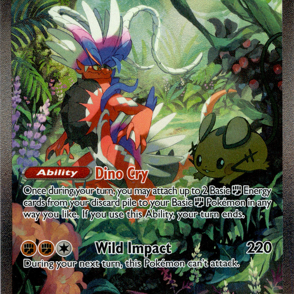 koraidon pokemon card value holographic Trading TCG #119 Reverse Holo Features the powerful and regal Koraidon card Koraidon ex - 231/198 -
