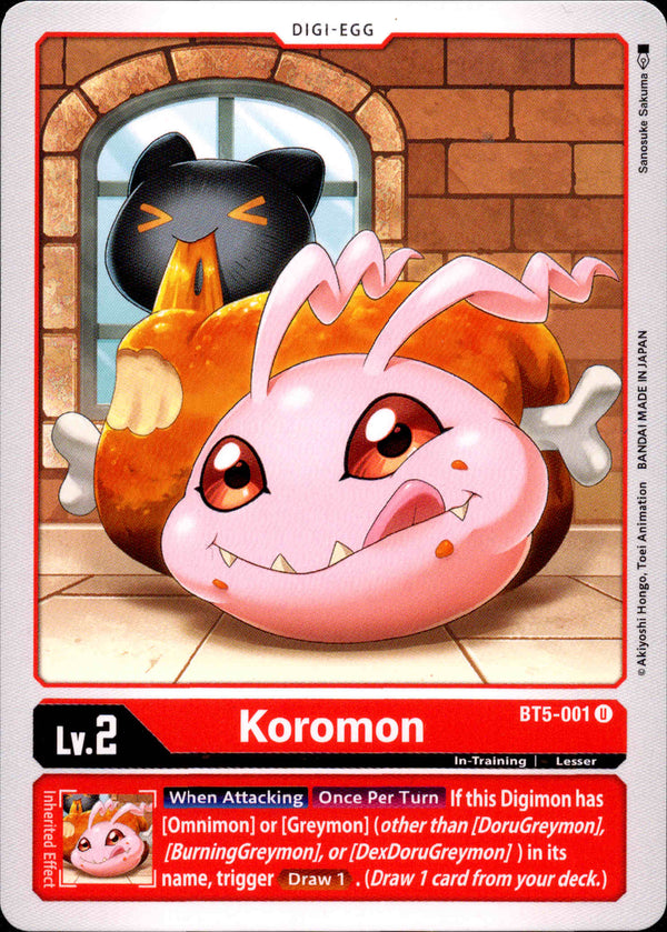 Koromon - BT5-001 - Battle Of Omni - Card Cavern