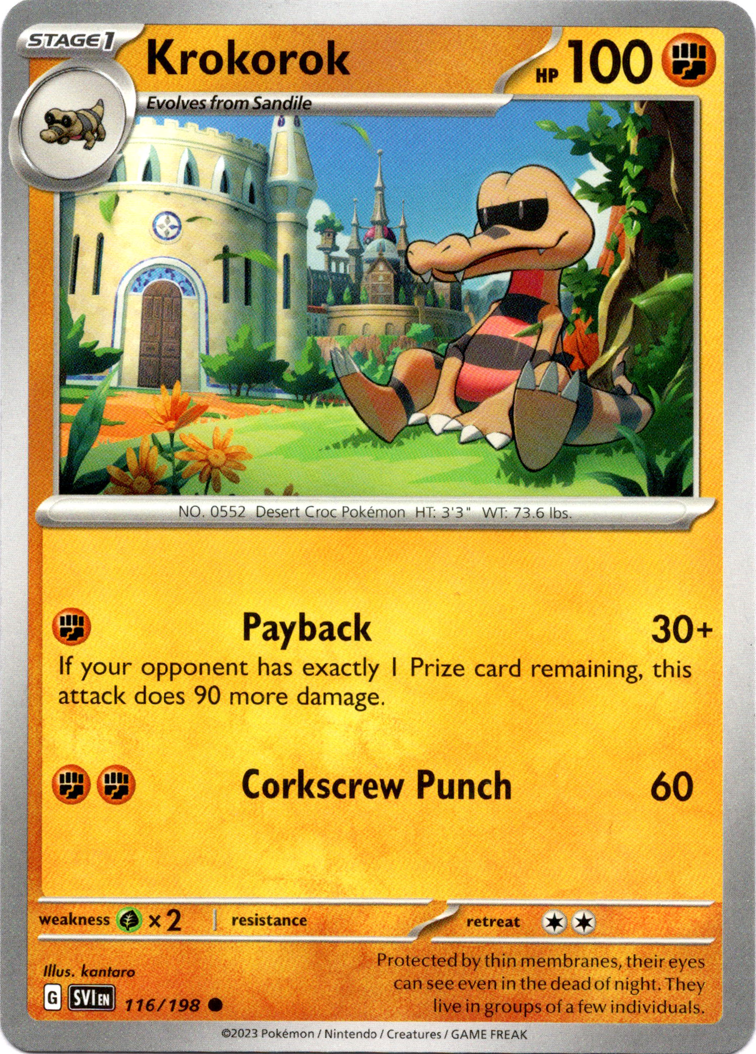 Krokorok - 116/198 - Scarlet & Violet - Card Cavern
