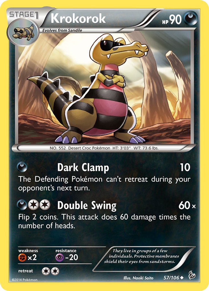 Krokorok - 57/106 - Flashfire - Card Cavern