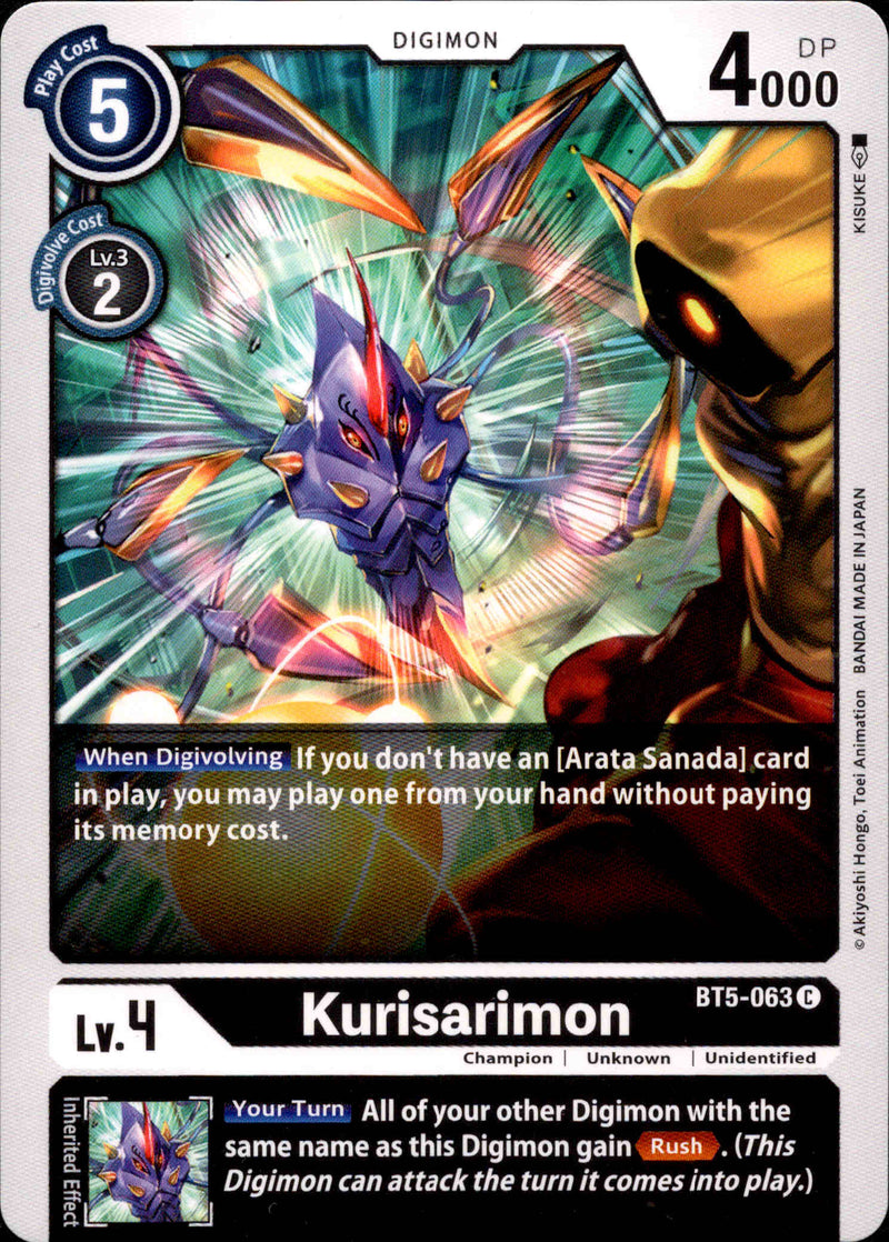 Kurisarimon - BT5-063 - Battle Of Omni - Card Cavern