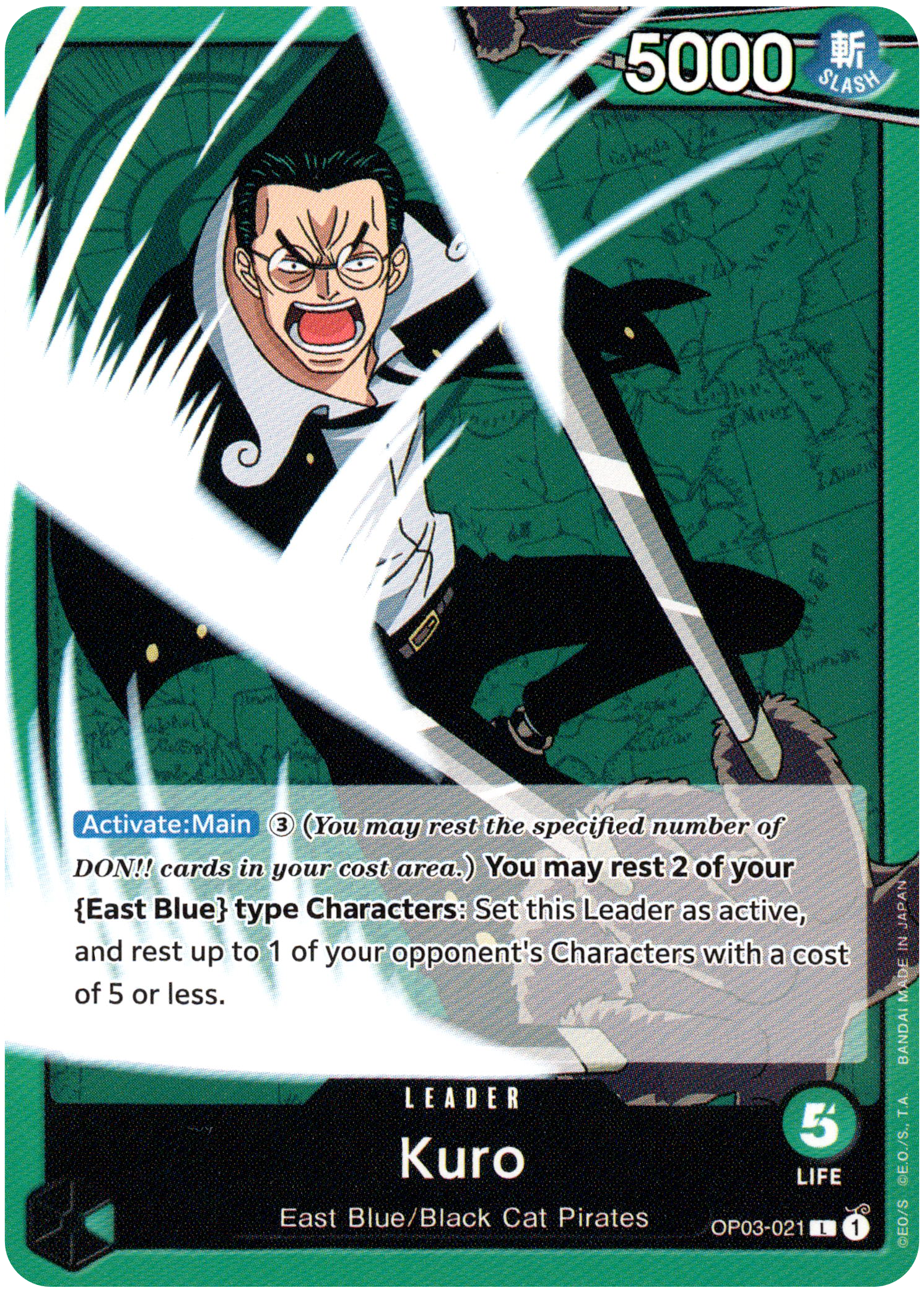 Kuro - OP03-021 L - Pillars of Strength - Card Cavern