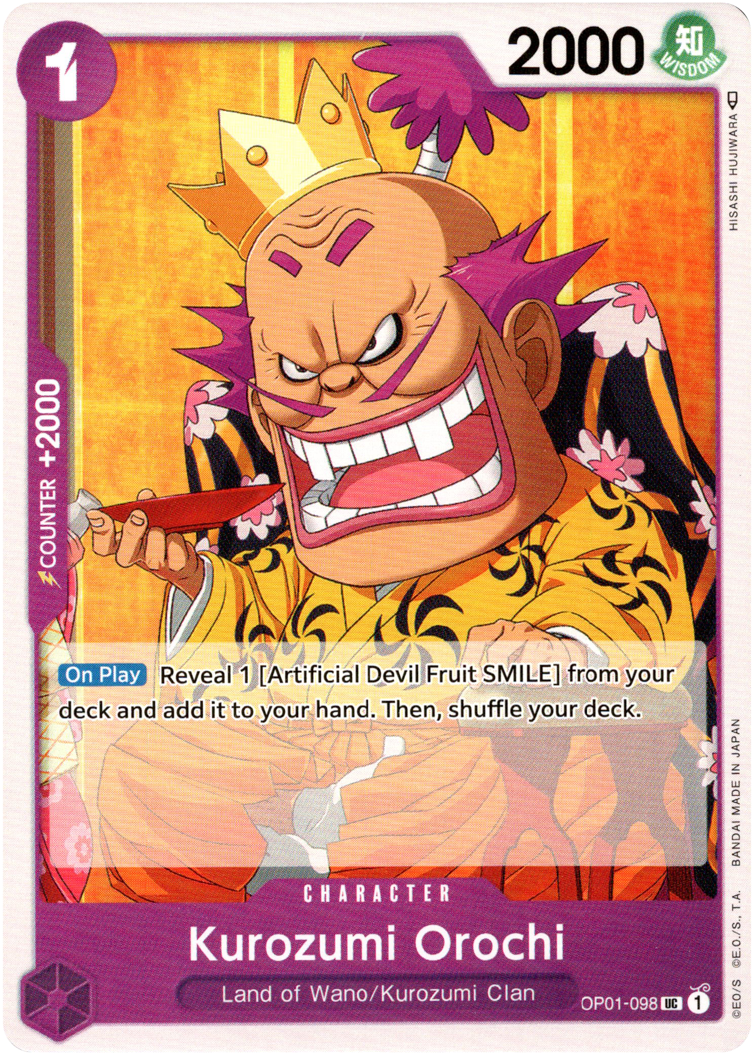 Kurozumi Orochi - OP01-098 UC - Romance Dawn - Card Cavern